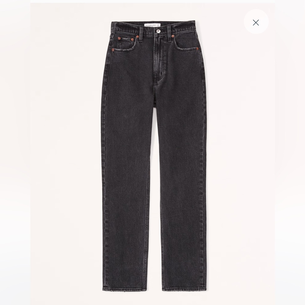 Abercrombie Ultra High Rise Ankle Straight Jean Size 25